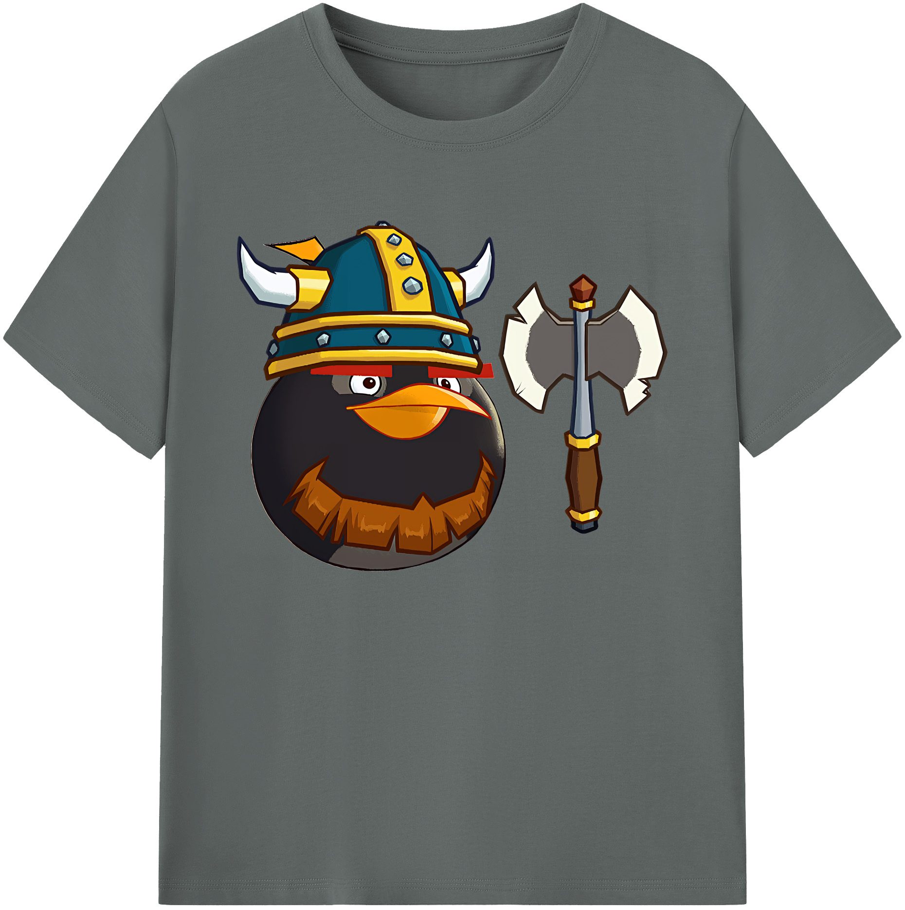 （画像用） Angry Birds アングリーバード 綿100％ メンズ半袖Tシャツ｜肌触りやわらか＆通気性